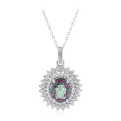 Collana in argento con Quarzo Mistico