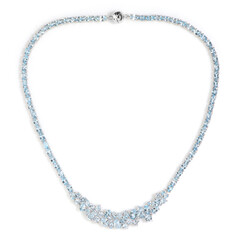Collana in argento con Topazio Blu Cielo