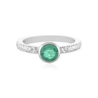 Anello in argento con Smeraldo Russo
