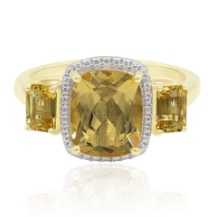 Anello da uomo in oro con Berillo Xia Dorato