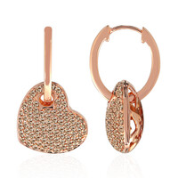 Orecchini in oro con Diamante Rose de France SI1 di Argyle