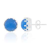 Orecchini in argento con Giada Blu