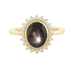 Anello in oro con Zaffiro Stellato Nero (La Revelle)
