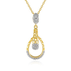 Collana in argento con Diamante I2 (J)