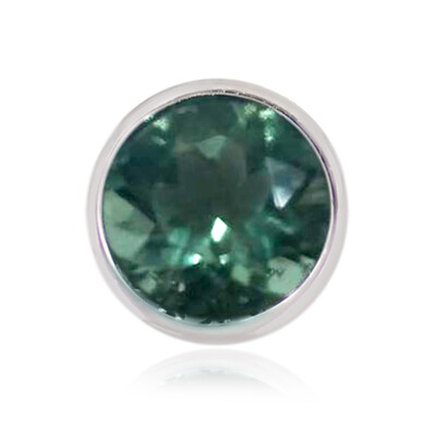 Ciondolo in argento con Fluorite Blu Caraibico  (MONOSONO COLLECTION)