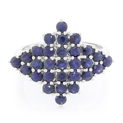 Anello in argento con Zaffiro Blu