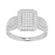 Anello in argento con Topazio Bianco
