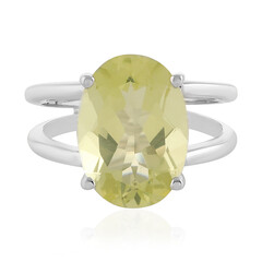 Anello in argento con Quarzo Limone