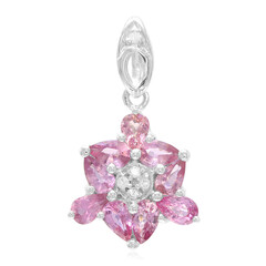 Ciondolo in argento con Zaffiro Ceylon Porpora (non riscaldato)