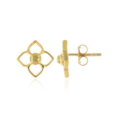 Orecchini in argento con Diamante Giallo I3