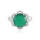 Anello in argento con Onice Verde (Adela Silber)