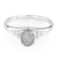 Anello in argento con Labradorite