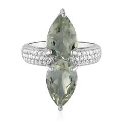 Anello in argento con Ametista Verde