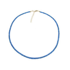 Collana in argento con Apatite Blu Neon