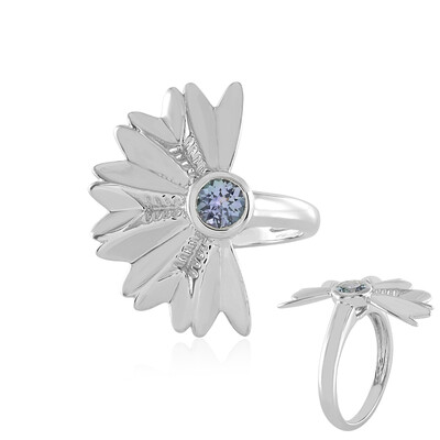 Anello in argento con Tanzanite (non riscaldata) (SAELOCANA)