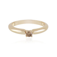 Anello in oro con Diamante Cioccolato I1