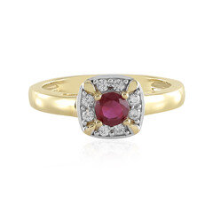 Anello in argento con Rubino del Madagascar