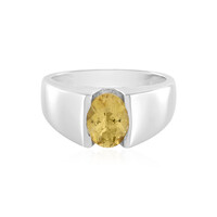 Anello in argento con Berillo Giallo