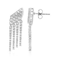 Orecchini in argento con Topazio Bianco