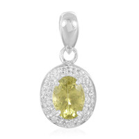 Ciondolo in argento con Apatite Lemon