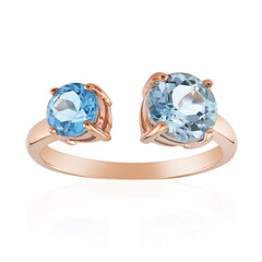 Anello in argento con Topazio Blu Cielo