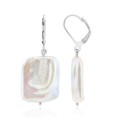 Orecchini in argento con Perla d'Acqua Dolce Bianca (TPC)