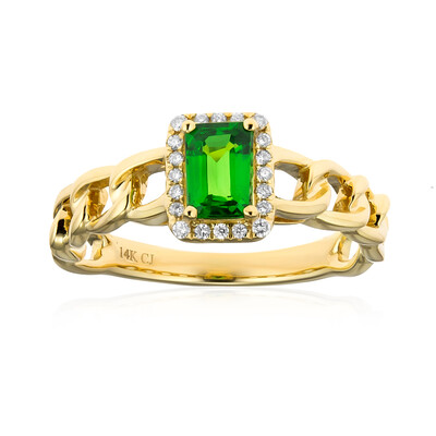 Anello in oro con Tsavorite AAA del Kenia (CIRARI)