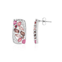 Orecchini in argento con Tormalina Rosa