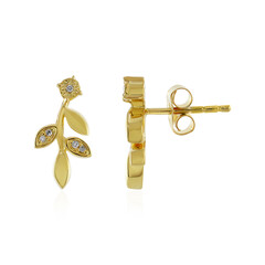 Orecchini in argento con Diamante I4 (J)