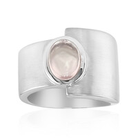 Anello in argento con Quarzo Rosa