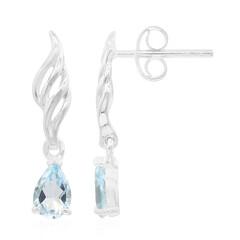 Orecchini in argento con Topazio Blu Cielo