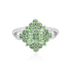 Anello in argento con Tsavorite