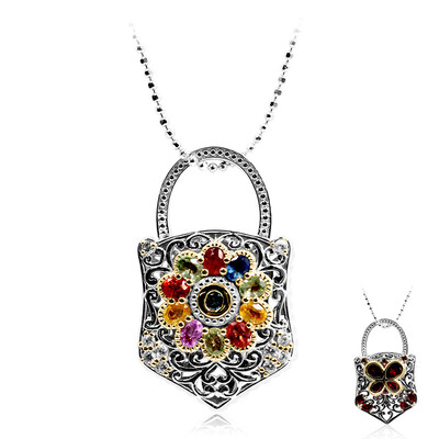 Collana in argento con Granato Mozambico (Dallas Prince Designs)