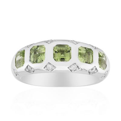 Anello in argento con Peridoto Jilin (Remy Rotenier)