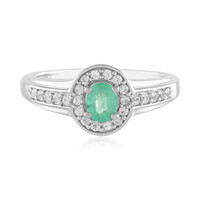 Anello in argento con Smeraldo Russo