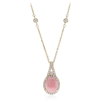 Collana in oro con Opale Rosa (CIRARI)