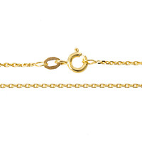 Catena forzatina diamantata in Oro Giallo 9K - 50 cm - 2,33 g