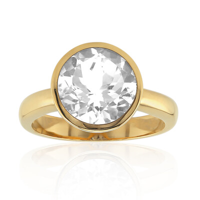 Anello in argento con Topazio Bianco