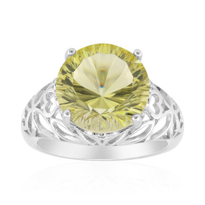 Anello in argento con Citrino Limone