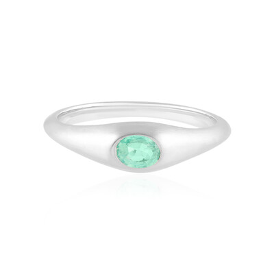 Anello in argento con Smeraldo Colombiano