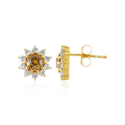 Orecchini in argento con Zircone Giallo