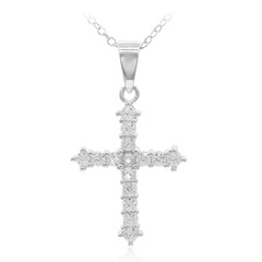 Collana in argento con Topazio Bianco