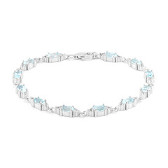 Bracciale in argento con Topazio Blu Cielo