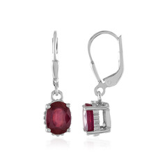 Orecchini in argento con Rubino Bemainty