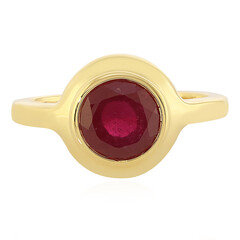 Anello in argento con Rubino del Madagascar