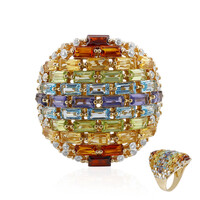Anello in argento con Citrino