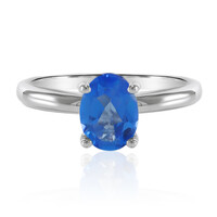 Anello in argento con Topazio Blu Indaco