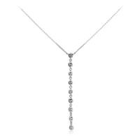 Collana in argento con Topazio Bianco