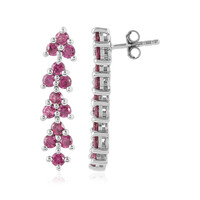 Orecchini in argento con Rodolite