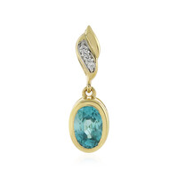 Ciondolo in oro con Zircone Ratanakiri (La Revelle)